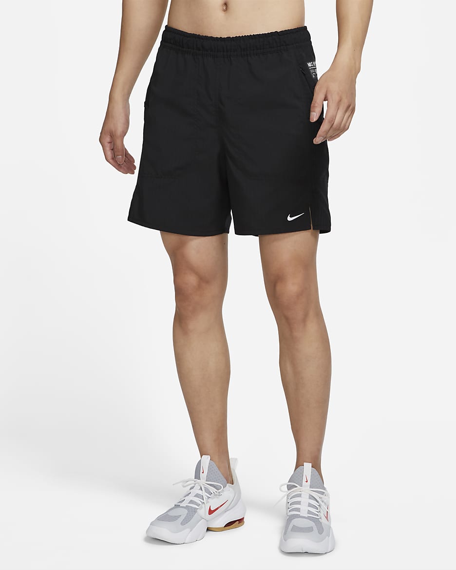 ナイキ Dri-FIT ADV A.P.S. メンズ フィットネスショートパンツ - ブラック/アイアングレー