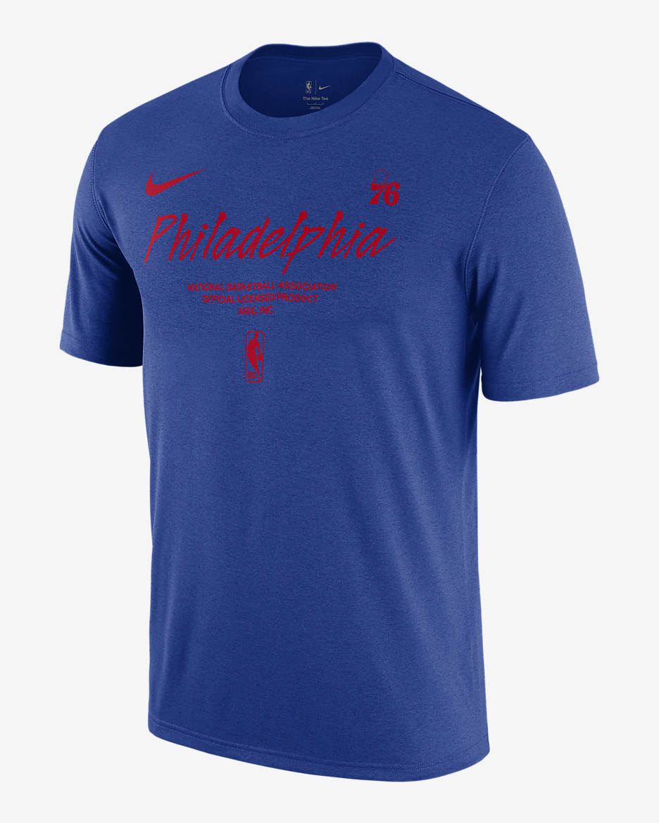 Philadelphia 76ers Essential Men's Nike NBA T-Shirt - Rush Blue