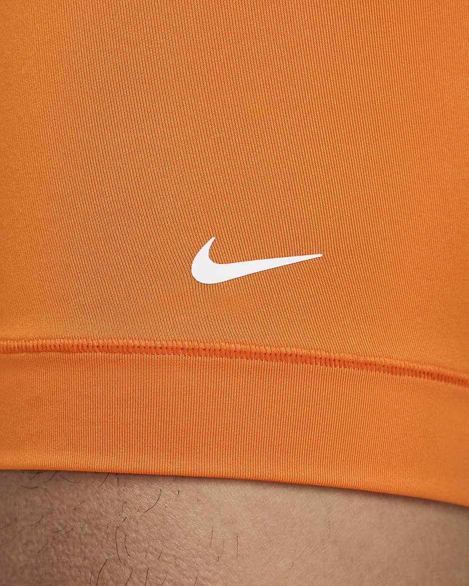 Nike Dri-FIT Essential Micro Long Boxer Briefs (3-Pack) - Orange