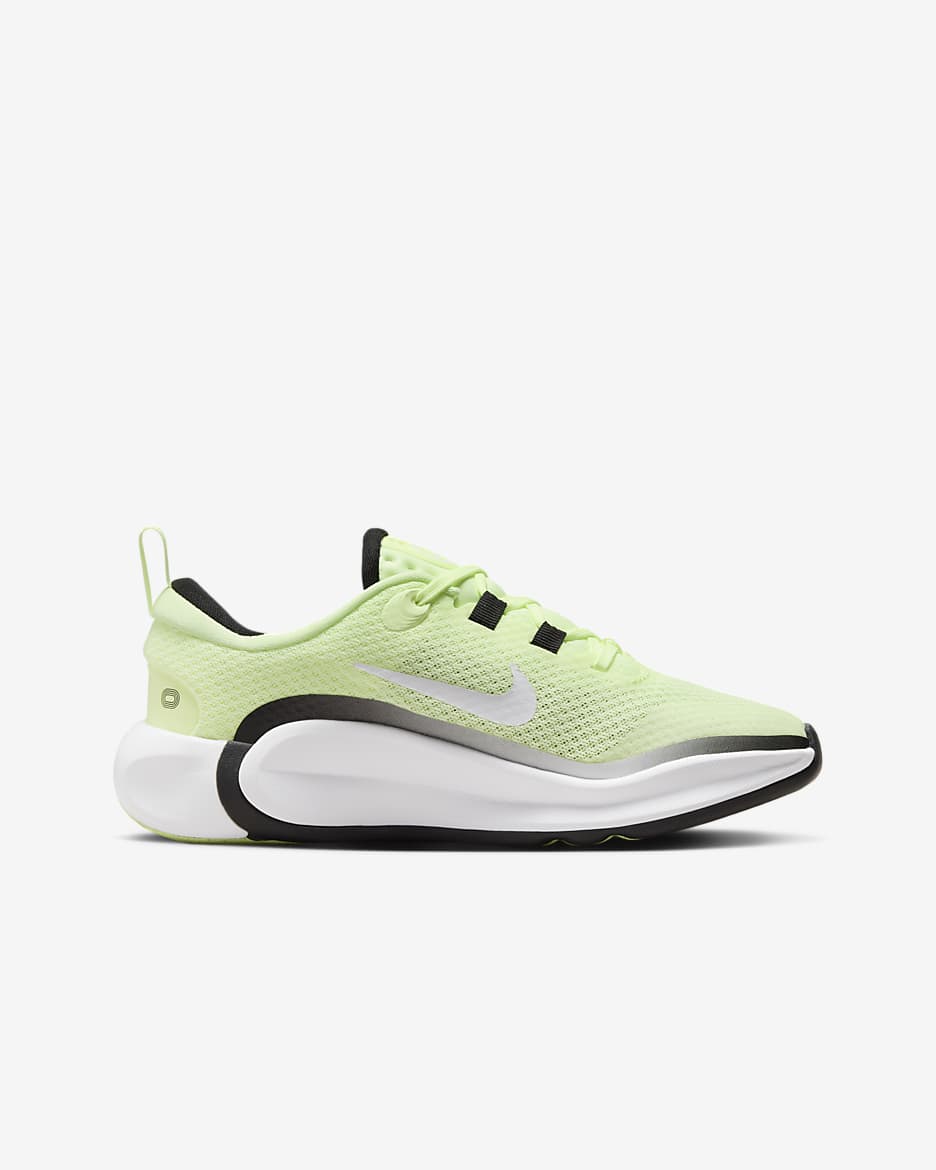 Nike Infinity Flow Older Kids' Running Shoes - Barely Volt/Black/White