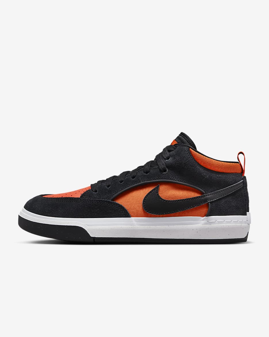 Nike SB React Leo Skate Shoes - Black/Orange/Electro Orange/Black