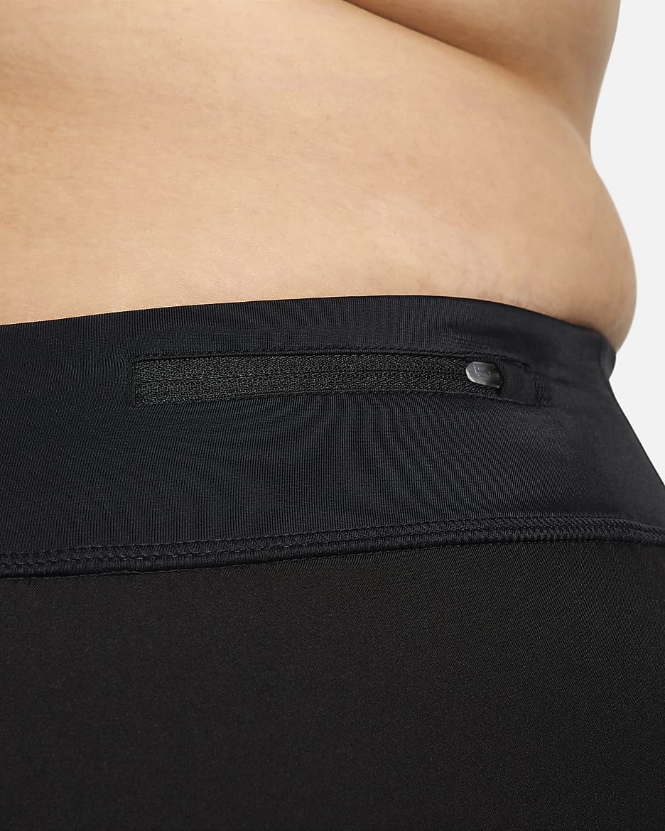 Shorts de playa para mujer (talla grande) Nike Solid Element - Negro