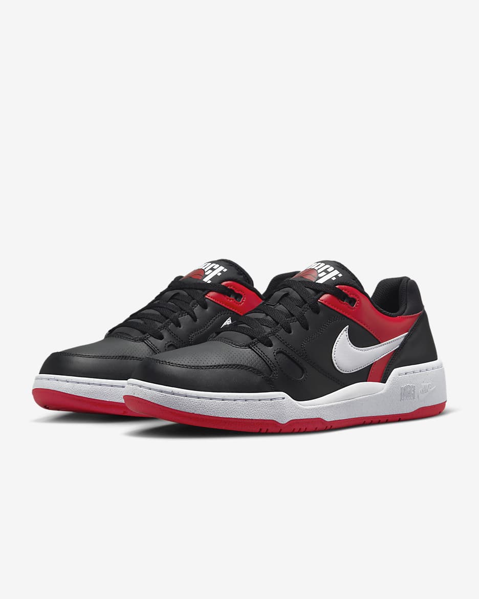 Calzado para hombre Nike Full Force Low - Negro/Rojo universitario/Blanco