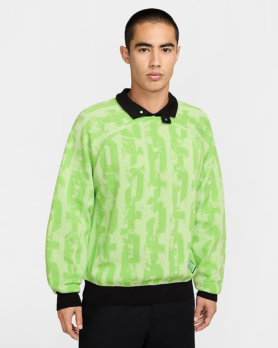 F.C. Barcelona Third Men's Nike Football Jumper - Barely Volt/Lime Blast/Black