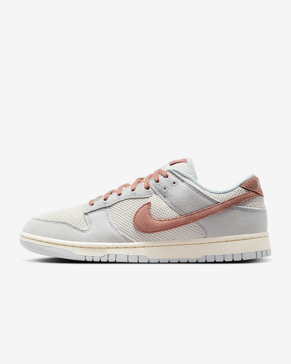 Tenis para hombre Nike Dunk Low Retro SE - Platino puro/Fantasma/Marfil pálido/Rosa fósil