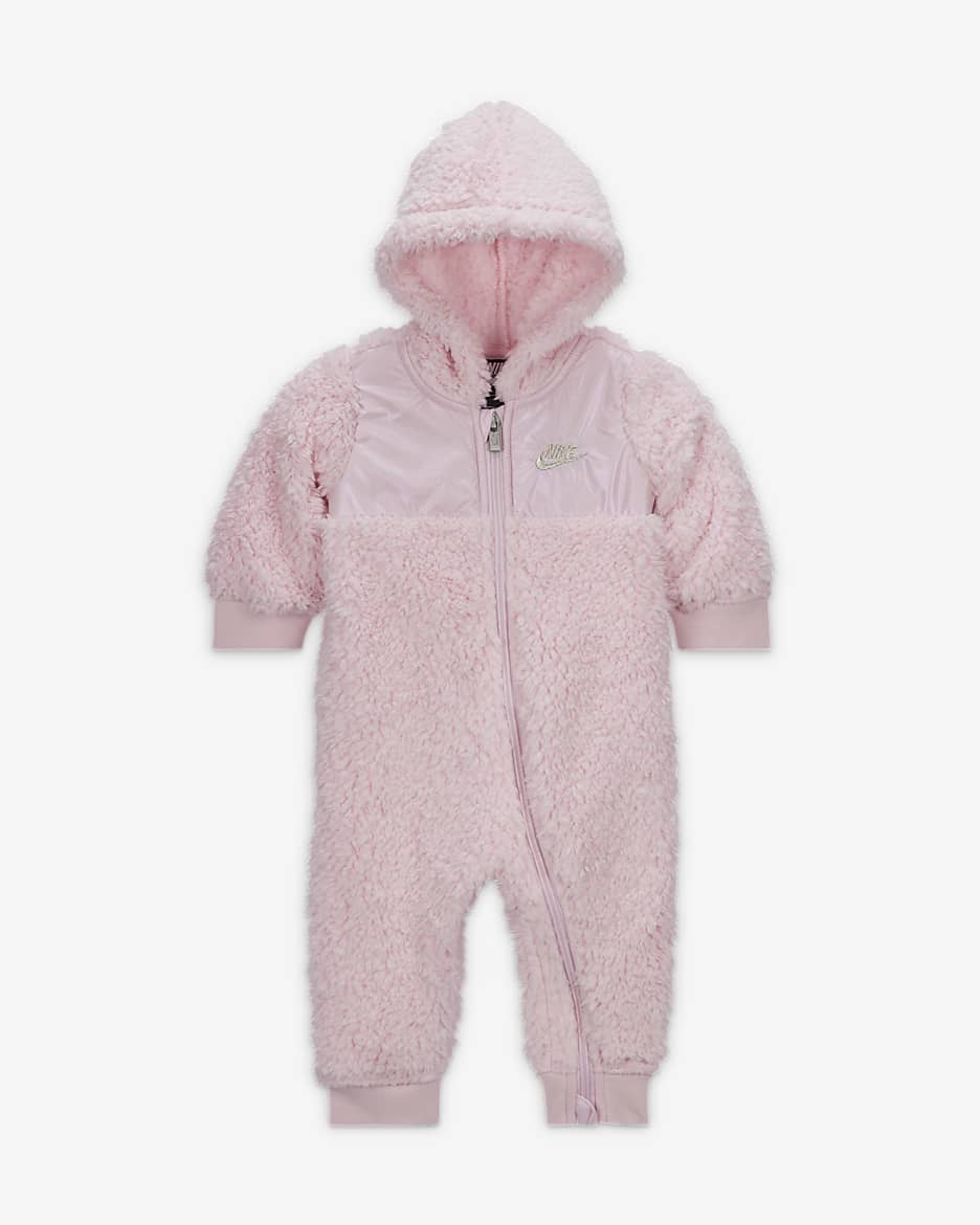 Nike Baby (0-9M) Full-Zip Coverall - Pink Foam