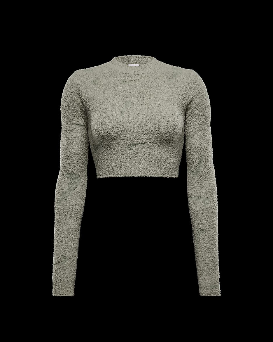 Nike Sportswear Phoenix Cosy Bouclé Women's Tight Long-Sleeve Knit Top - Jade Horizon