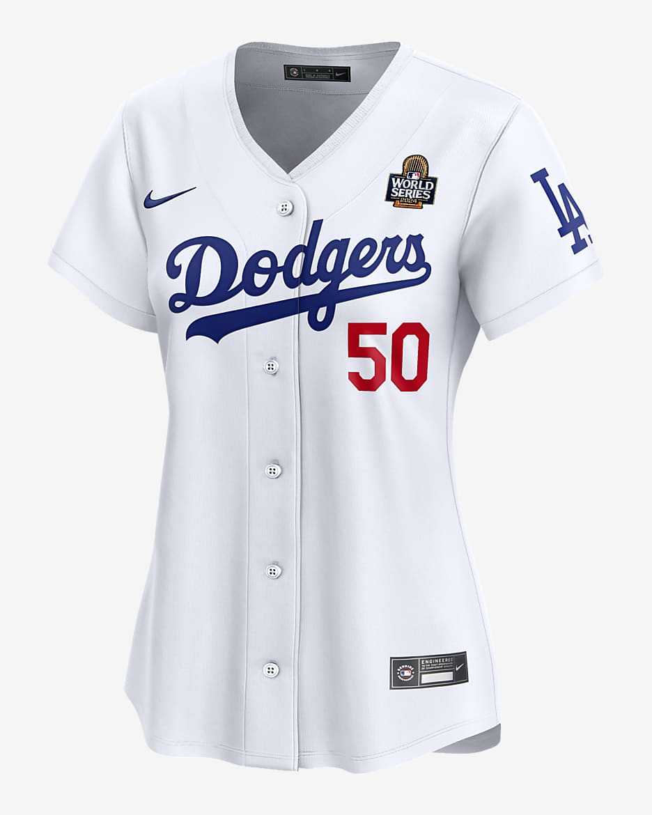 Mookie Betts Los Angeles Dodgers 2024 World Series Women’s Nike Dri-FIT ADV MLB Limited Jersey - White