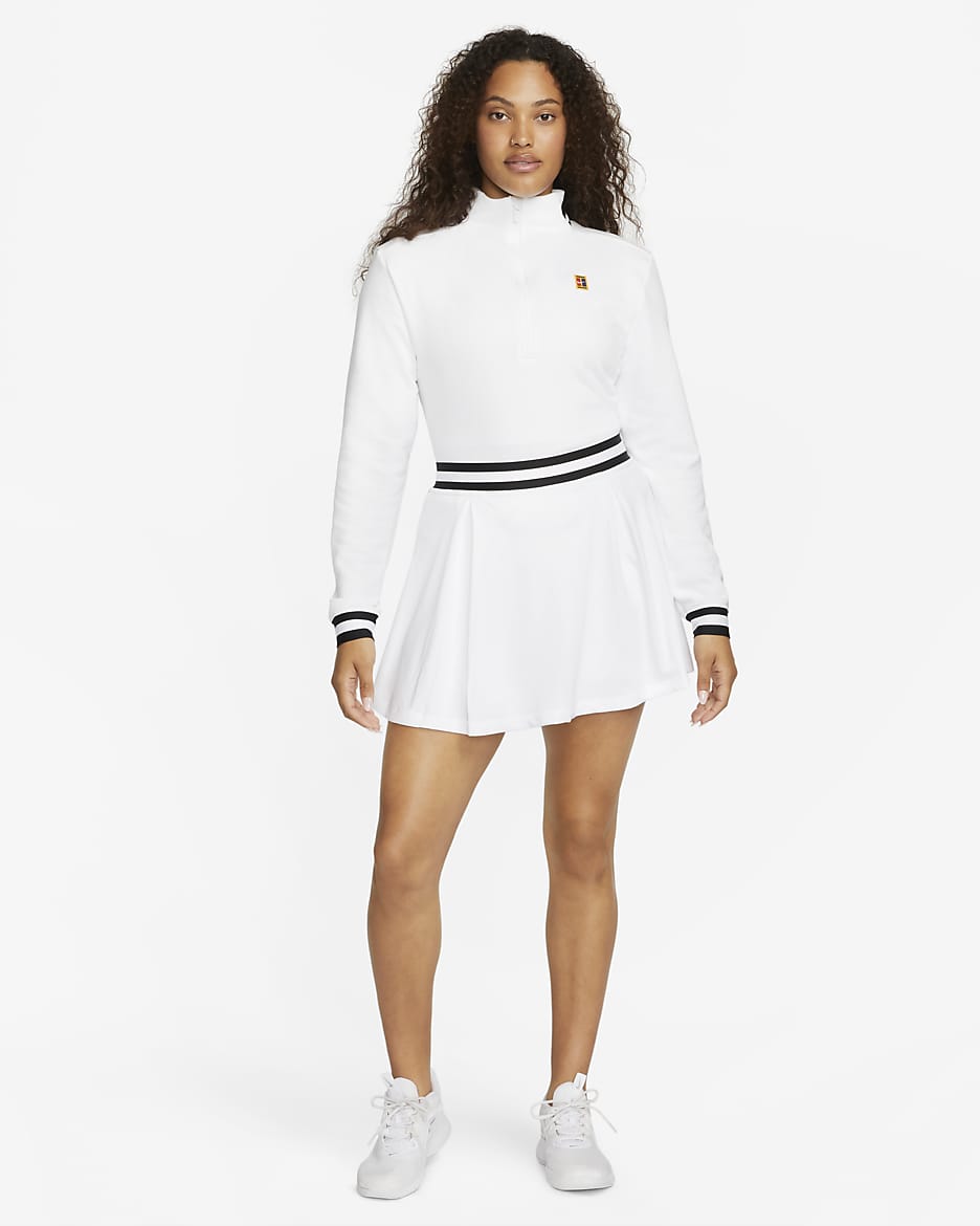 NikeCourt Dri-FIT Heritage Falda de tenis - Mujer - Blanco