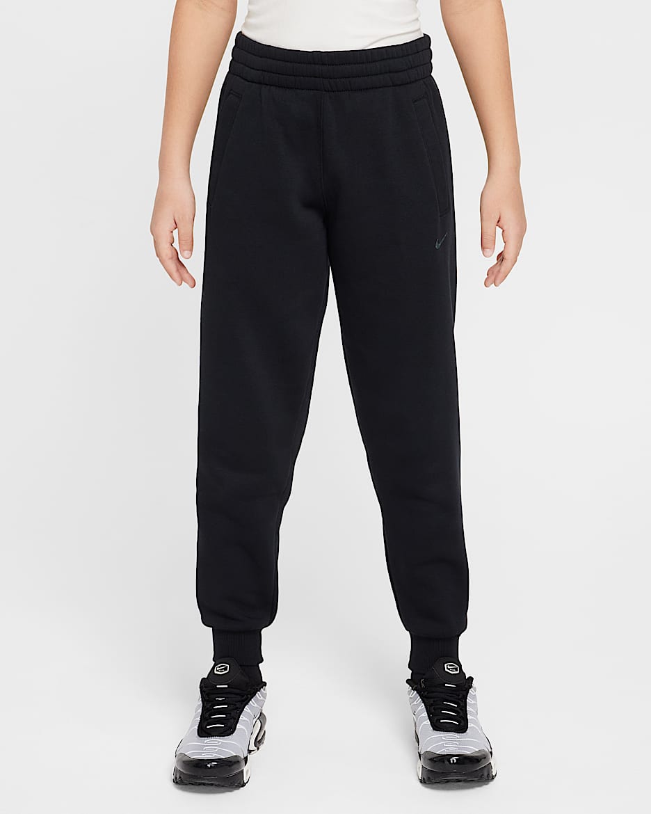 Joggers para niños talla grande Nike Sportswear Club Fleece - Negro/Polvo fotón
