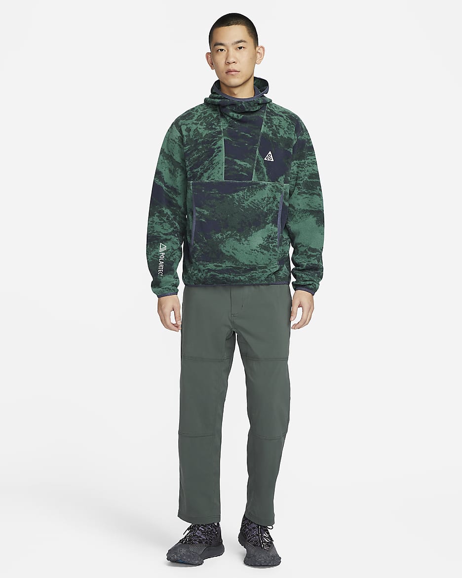 Nike ACG "Wolf Tree" Men's Allover Print Pullover Hoodie - Bicoastal/Thunder Blue/Summit White