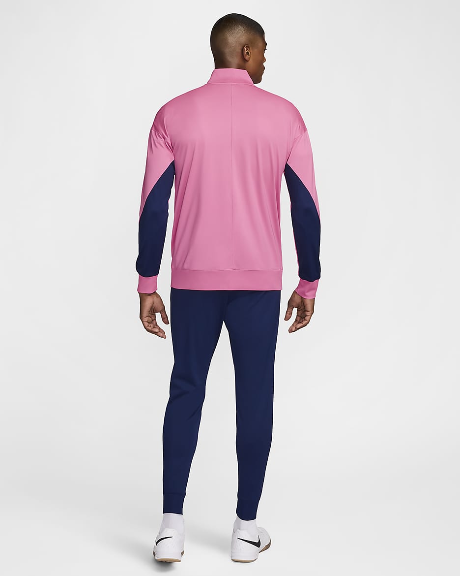 3e survêtement de foot en maille Nike Dri-FIT Atlético Madrid Strike pour homme - Pink Glow/Blue Void/Blue Void