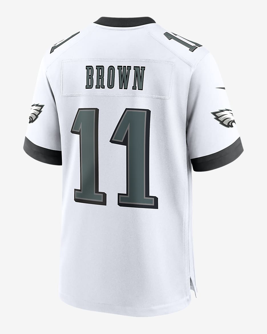 A.J. Brown Philadelphia Eagles Men's Nike NFL Game Jersey - White