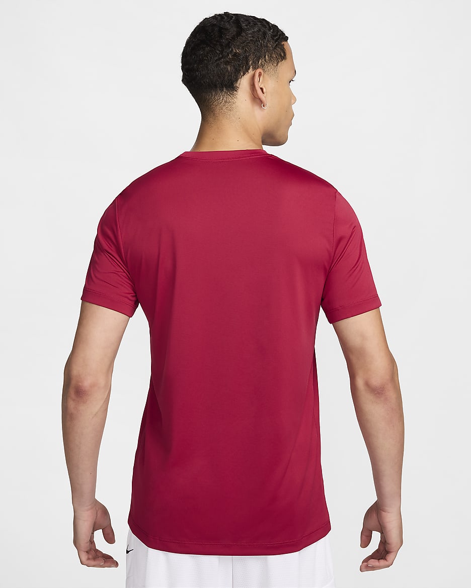 Ανδρικό T-Shirt μπάσκετ Μπαρτσελόνα Nike Dri-FIT Practice - Noble Red