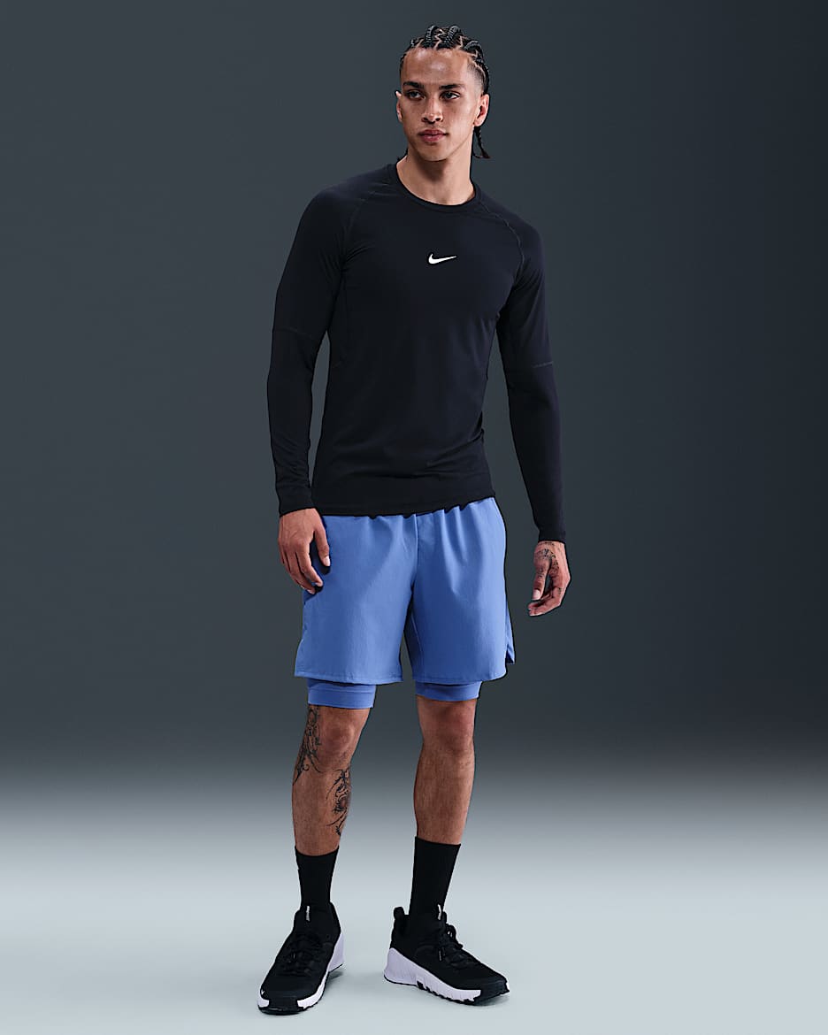Nike Unlimited Men's Dri-FIT 7" 2-in-1 Versatile Shorts - Comet Blue/Comet Blue/Black/Comet Blue
