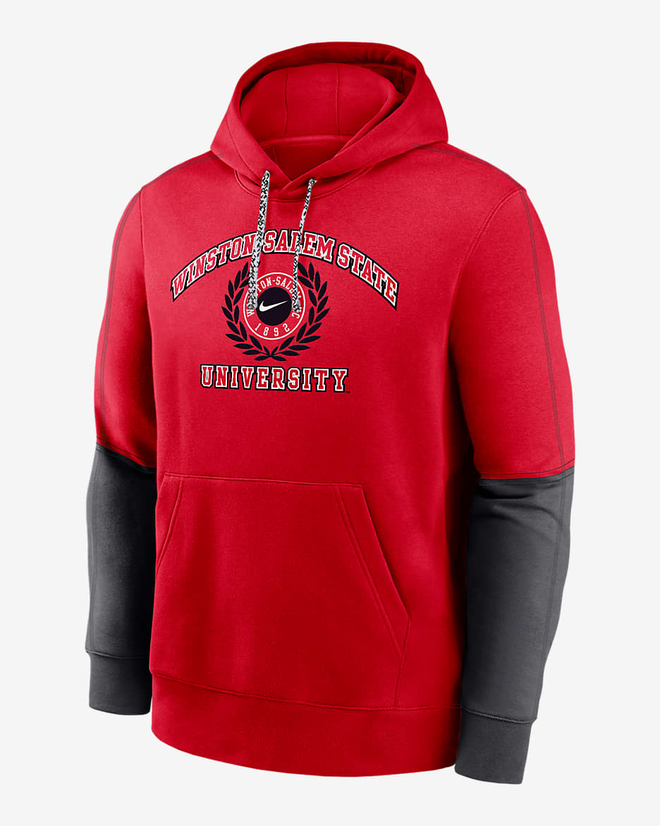 Sudadera con gorro sin cierre universitaria Nike para hombre Winston-Salem Club Team Issue - Rojo universitario