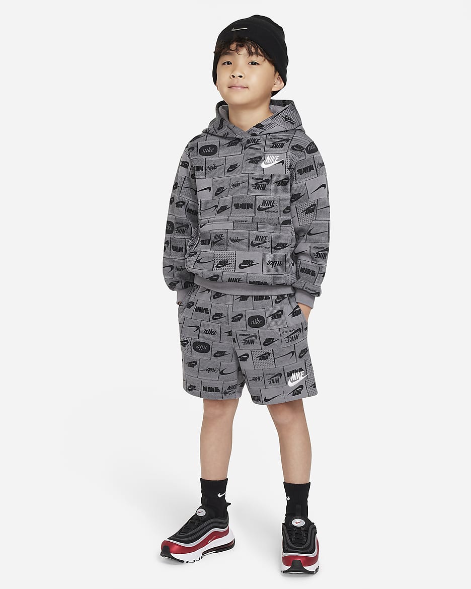 Nike Sportswear Club Little Kids' Hoodie - Smoke Grey