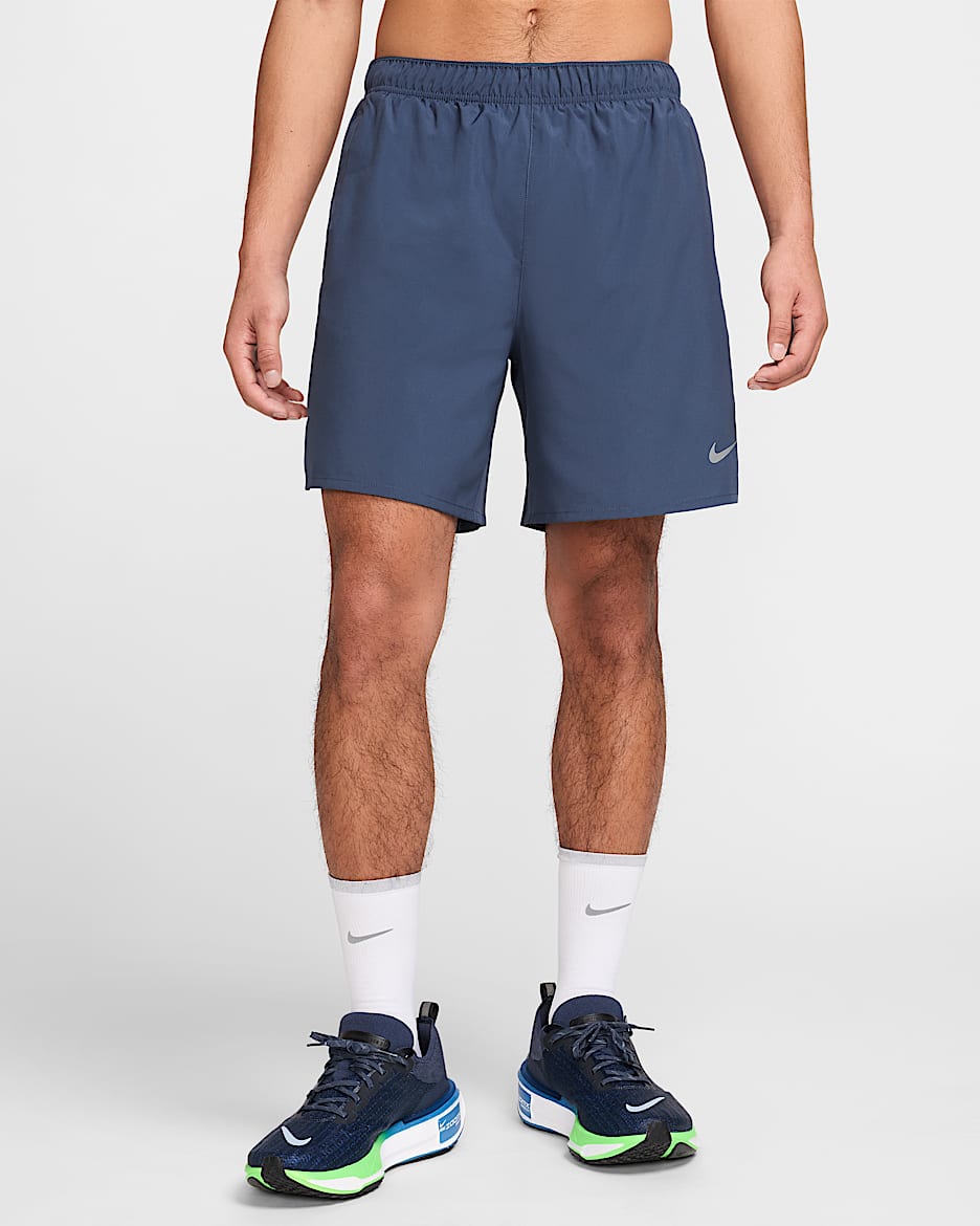 Nike Challenger Men's Dri-FIT 7" Brief-Lined Running Shorts - Thunder Blue/Thunder Blue/Thunder Blue