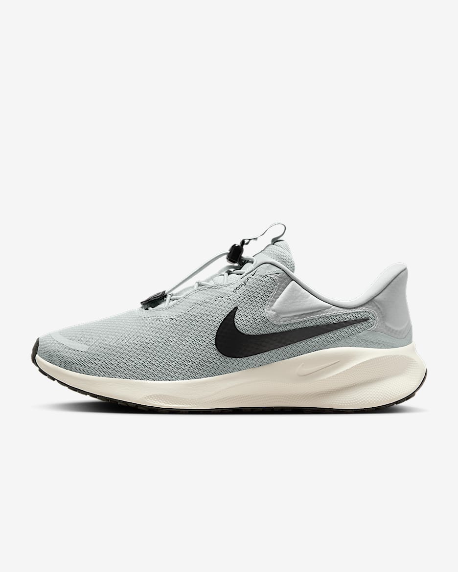 Nike Revolution 7 EasyOn Men's Road Running Shoes - Light Silver/Light Army/Pale Ivory/Sequoia