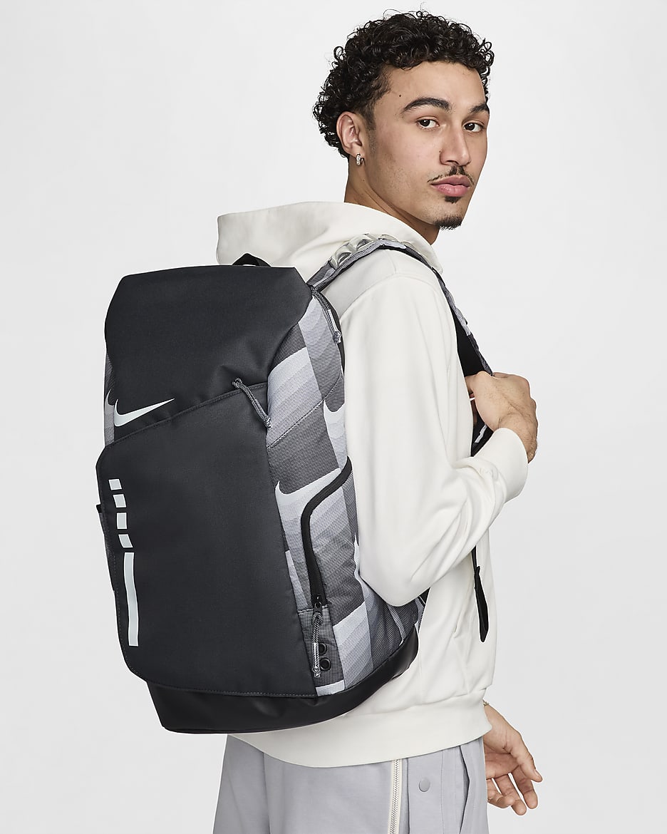 Mochila estampada (32 L) Nike Hoops Elite - Antracita/Negro/Blanco