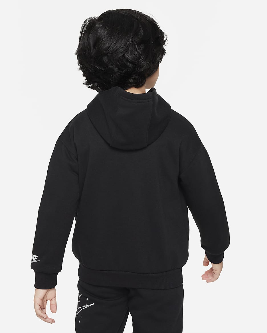 Nike Sportswear Shine Fleece Pullover Hoodie Little Kids Hoodie - Black