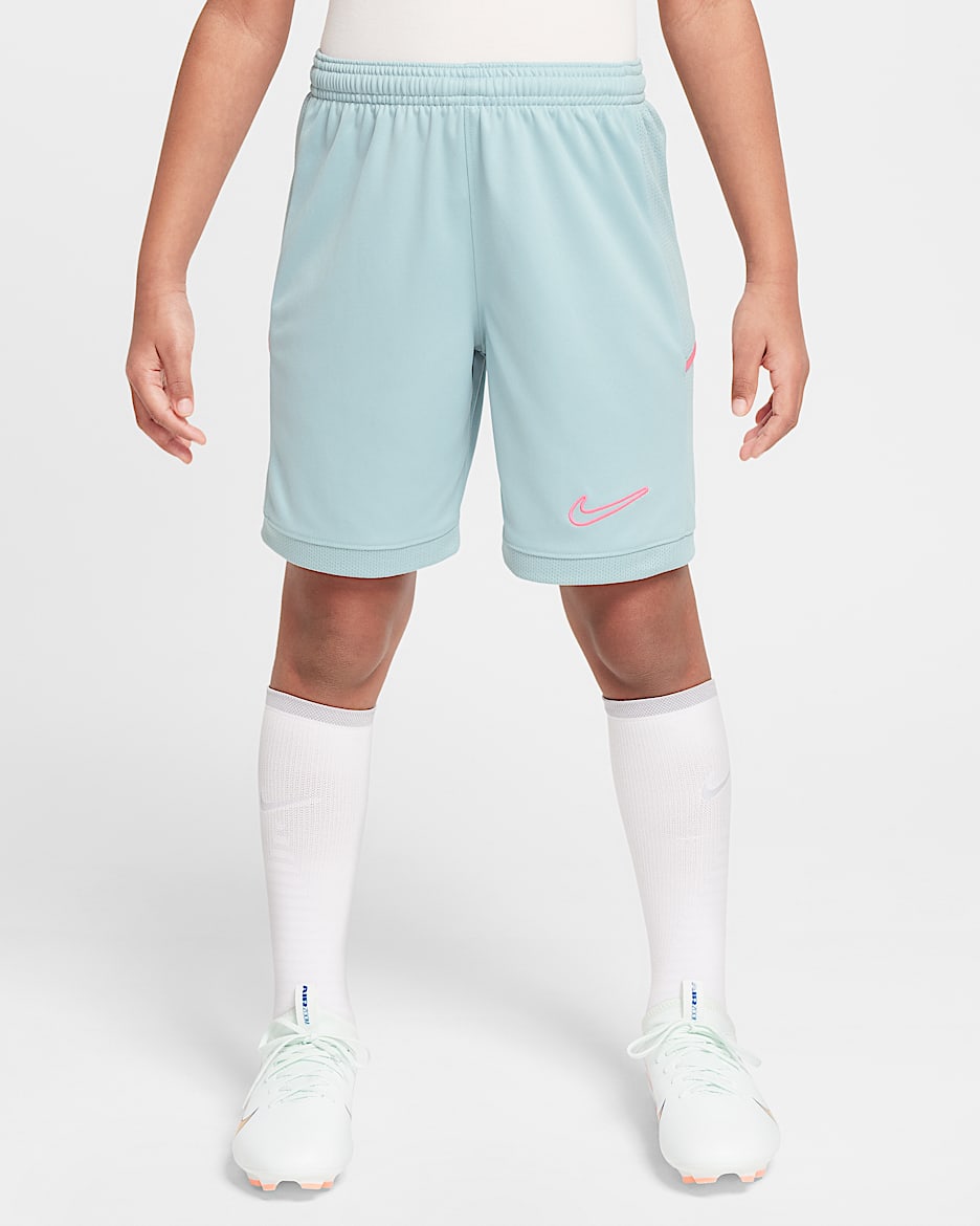 Shorts da calcio Dri-FIT 18 cm Nike Academy – Ragazzo/a - Ocean Cube/Ocean Cube/Hyper Pink
