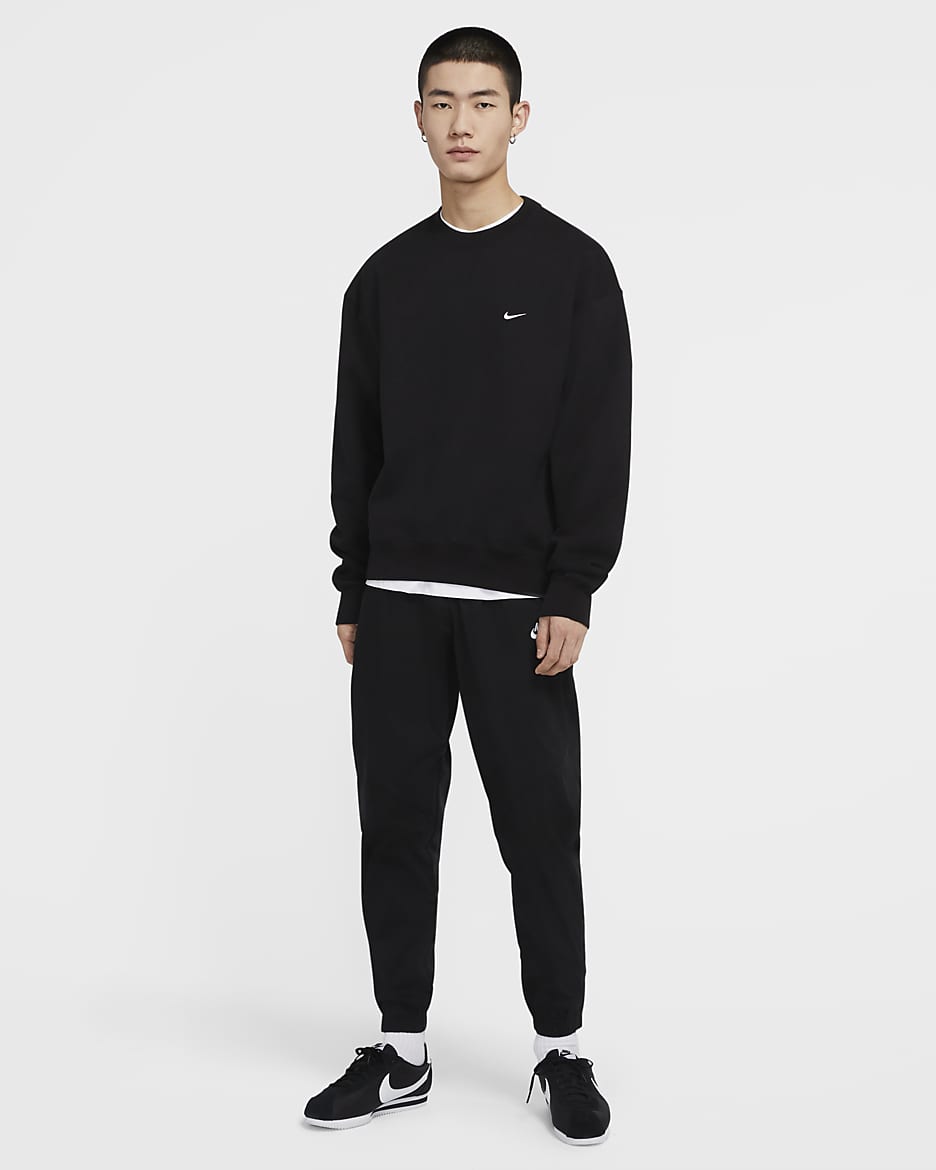 NikeLab Fleece Crew - Black/White