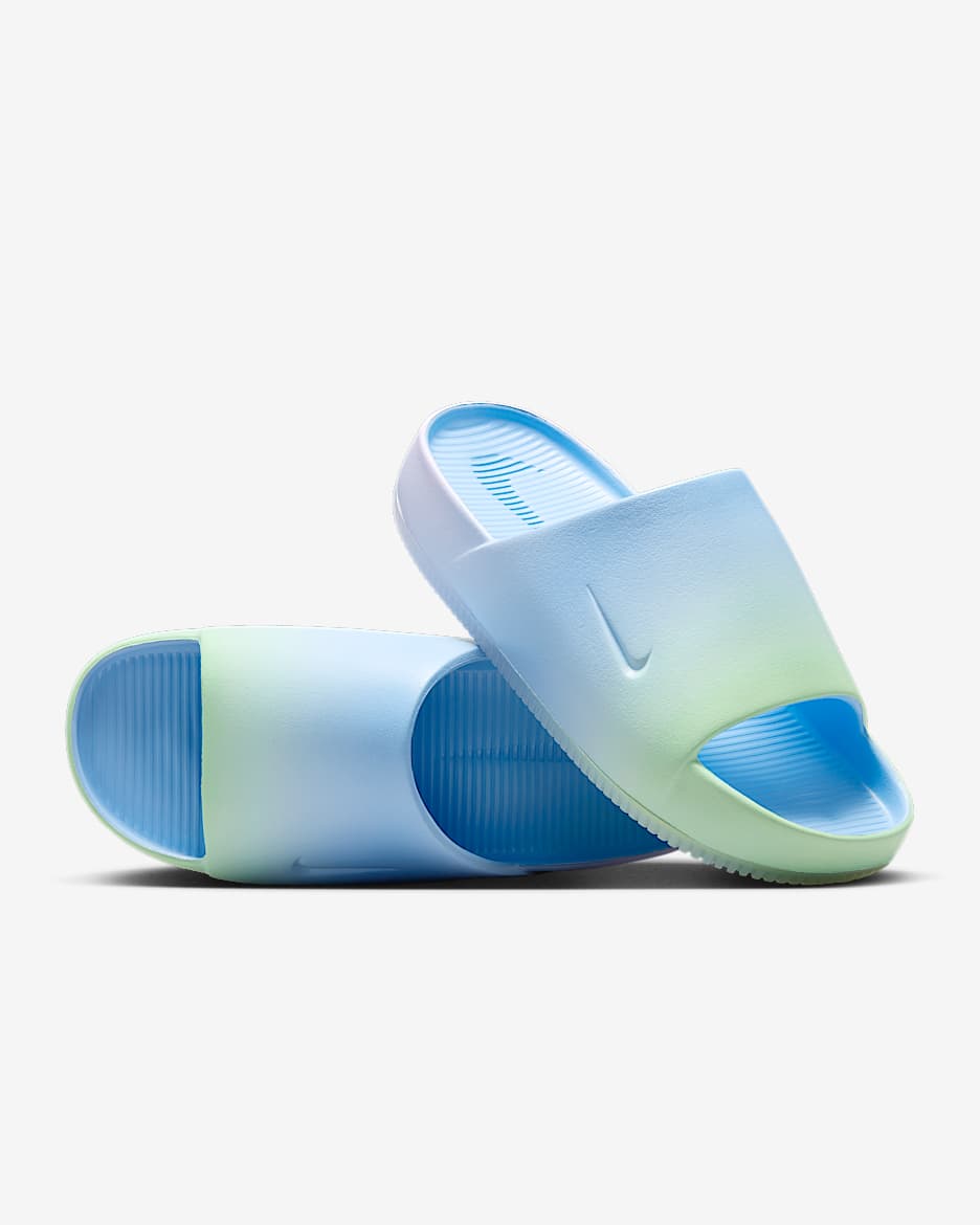 Dámské pantofle Nike Calm SE - Psychic Blue/Lilac Bloom/Vapor Green/Psychic Blue