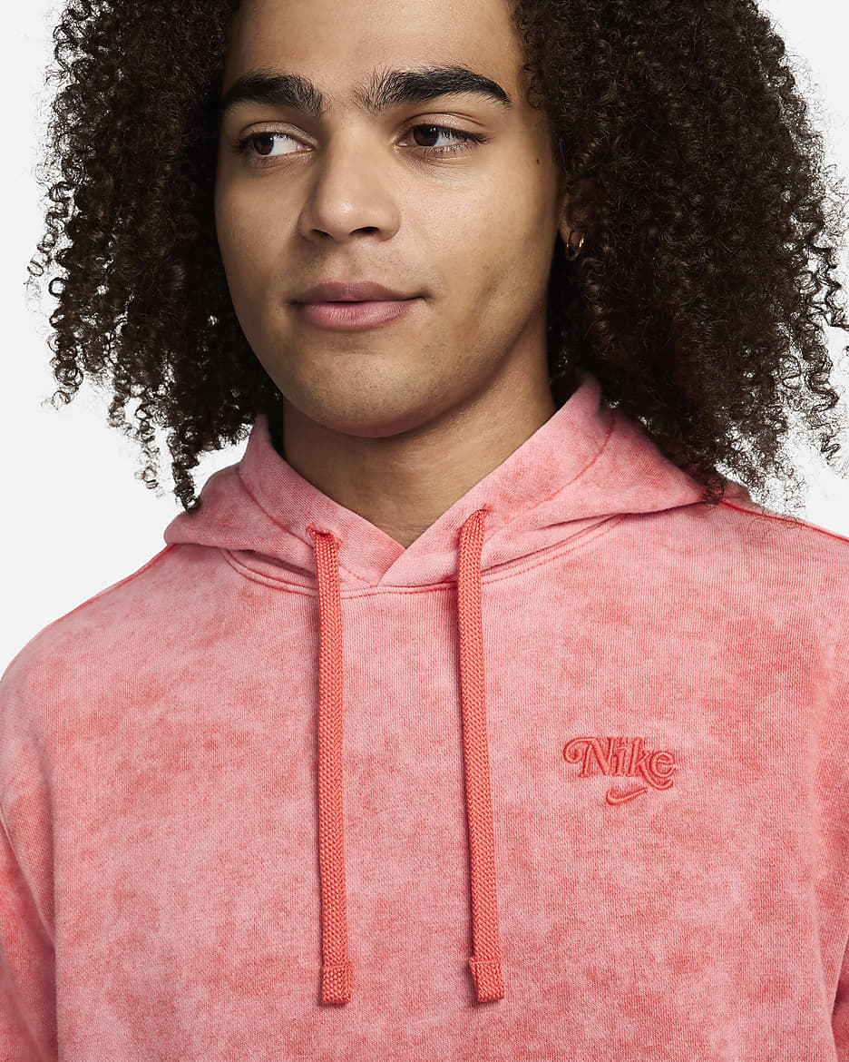 Huvtröja Nike Sportswear Club Fleece för män - Track Red