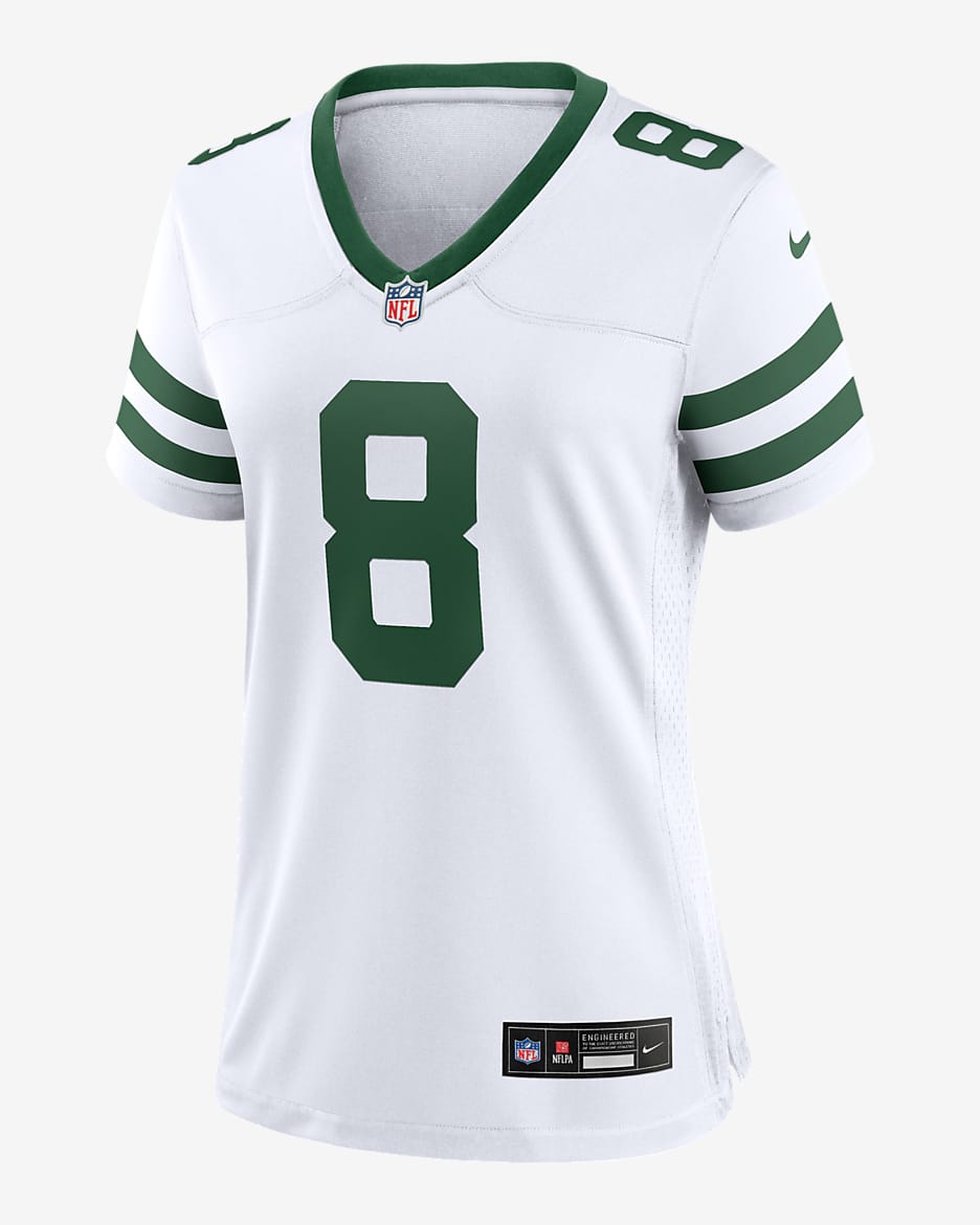 Jersey de fútbol americano Nike de la NFL Game para mujer Aaron Rodgers New York Jets - Blanco