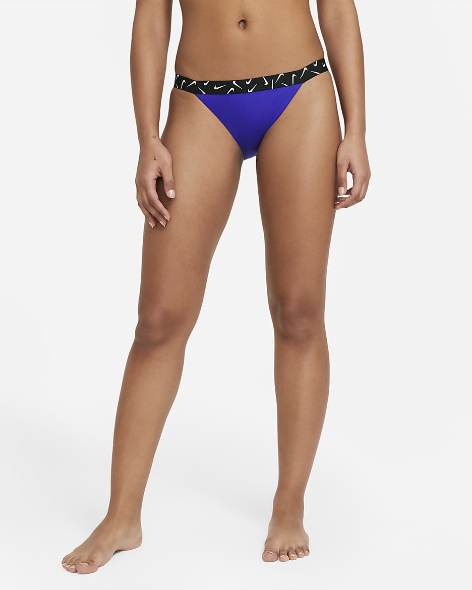 Nike Women's Bikini Bottoms - Indigo Burst/White