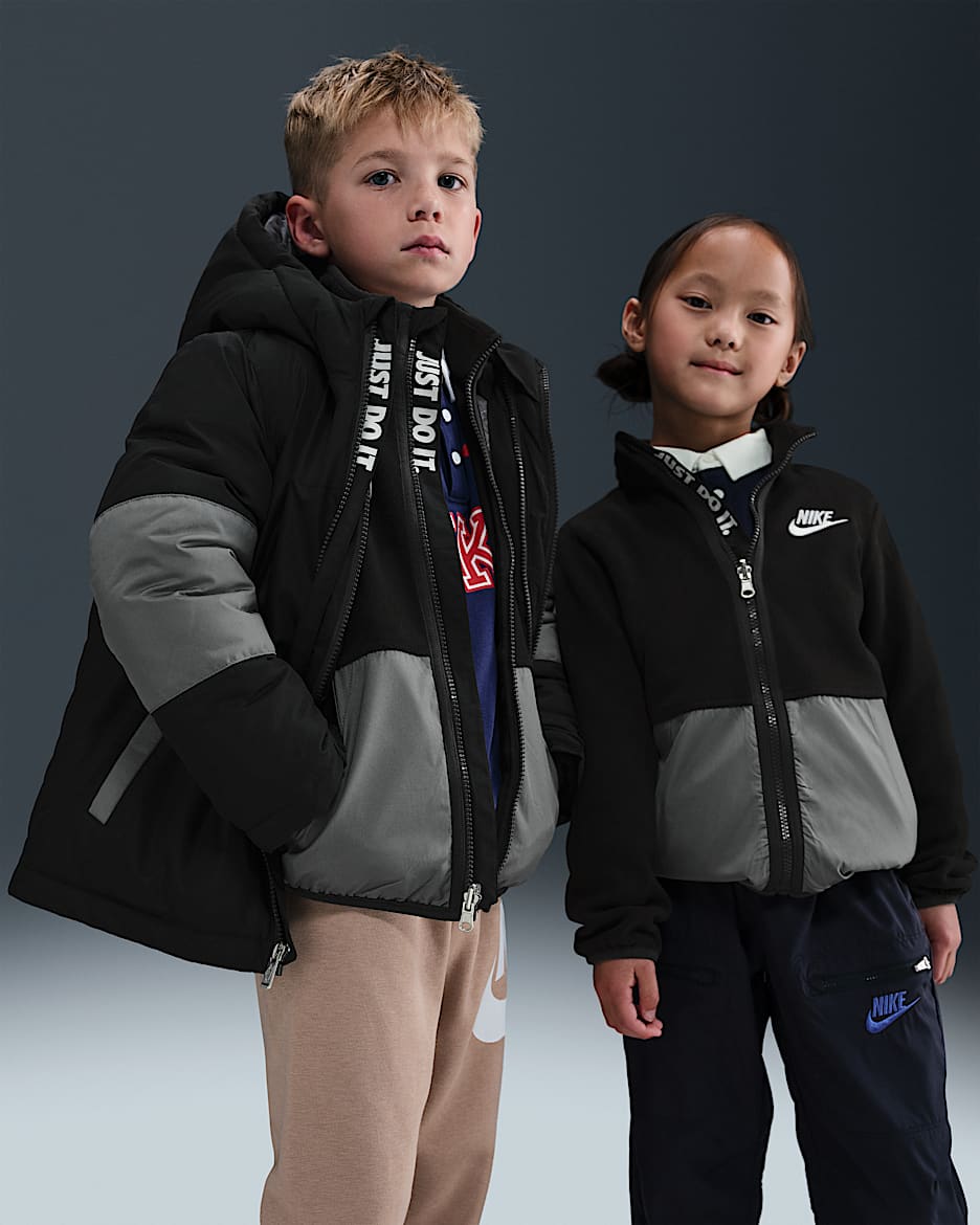 Nike Little Kids' 3-In-1 System Jacket - Black