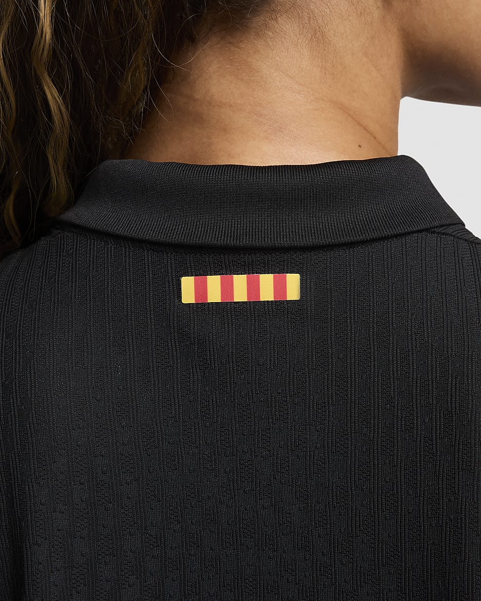 F.C. Barcelona 2024/25 Match Away Women's Nike Dri-FIT ADV Football Authentic Shirt - Black/University Red/Hyper Royal/Black