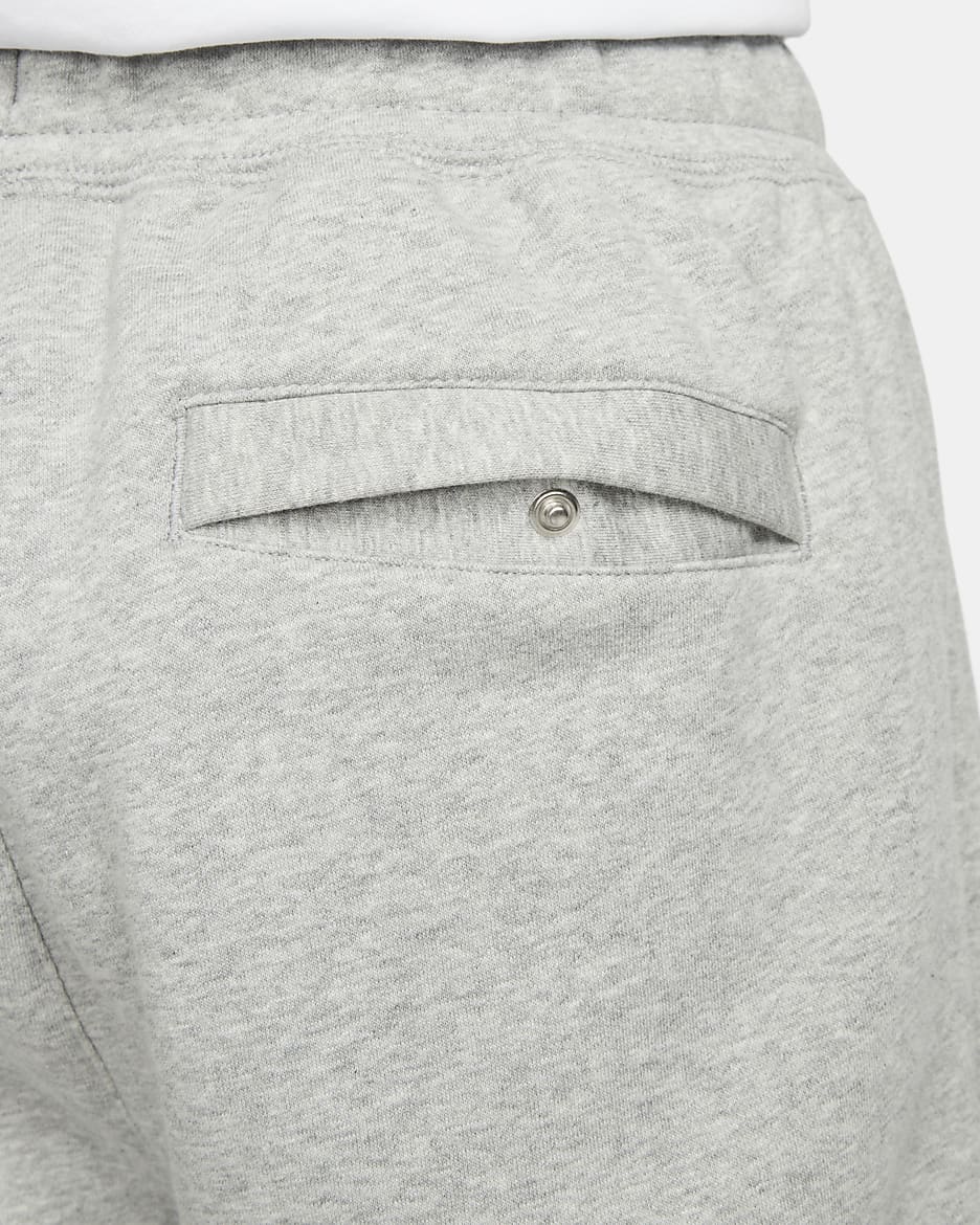 Nike Club Fleece Men's Cropped Pants - Dark Grey Heather/White