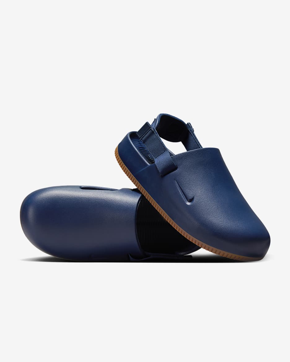 Nike Calm Men's Mules - Navy/Gum Medium Brown/Navy