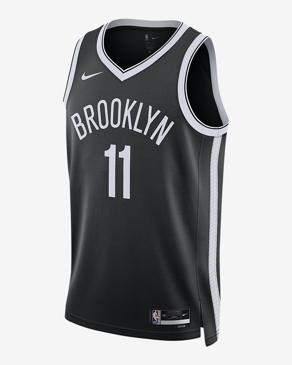 Brooklyn Nets Icon Edition 2022/23 Men's Nike Dri-FIT NBA Swingman Jersey - Black