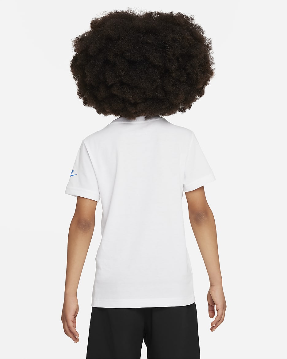 Playera estampada para niño talla pequeña Nike - Blanco