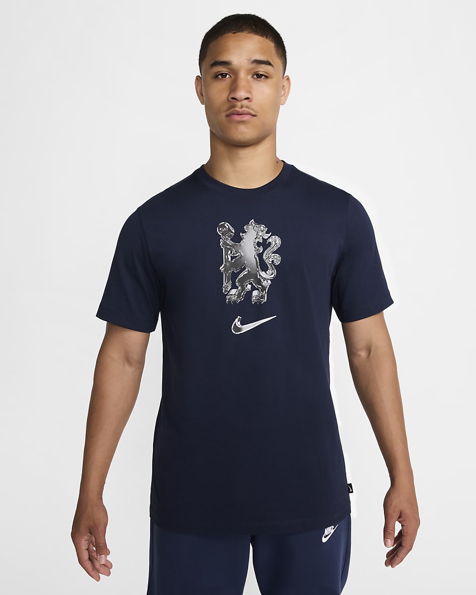 Playera de fútbol Nike para hombre Chelsea FC - Obsidiana