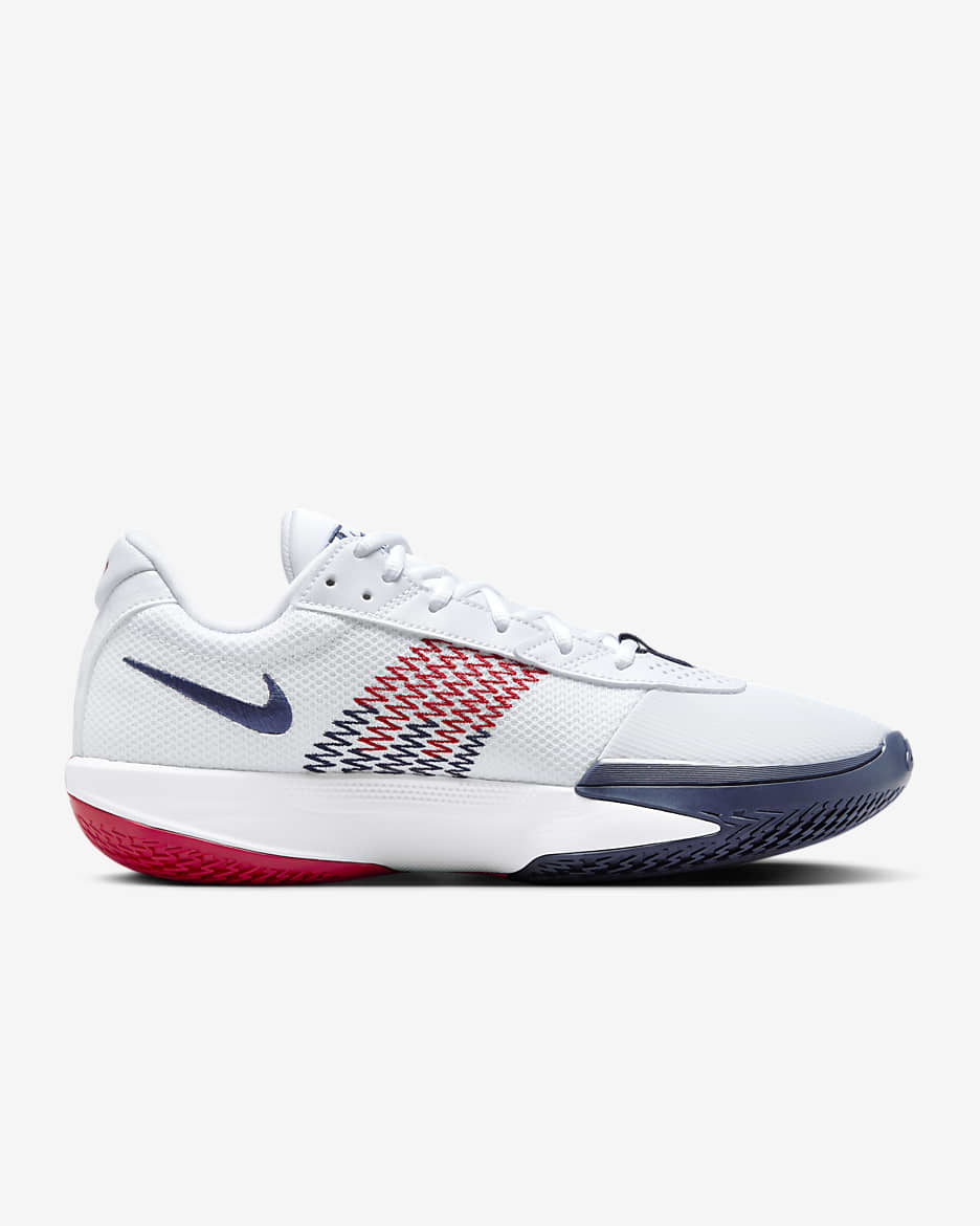 Nike G.T. Cut Academy Basketball Shoes - White/Sport Red/Obsidian