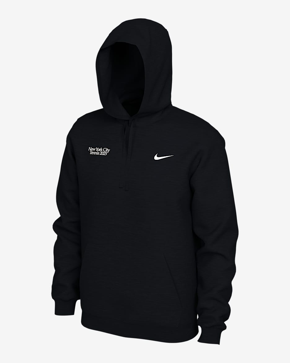 NikeCourt Men's Tennis Hoodie - Black/White