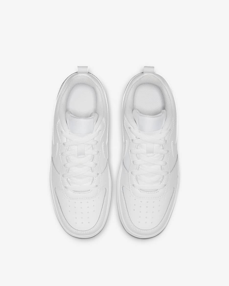 Nike Court Borough Low 2 Older Kids' Shoes - White/White/White