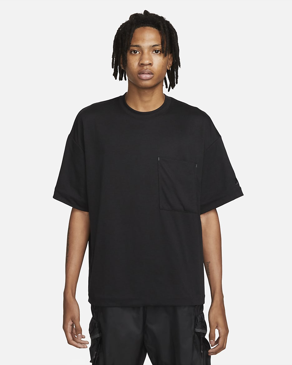 Nike Sportswear Tech Pack Men's Dri-FIT Short-Sleeve Top - Black/Black/Black