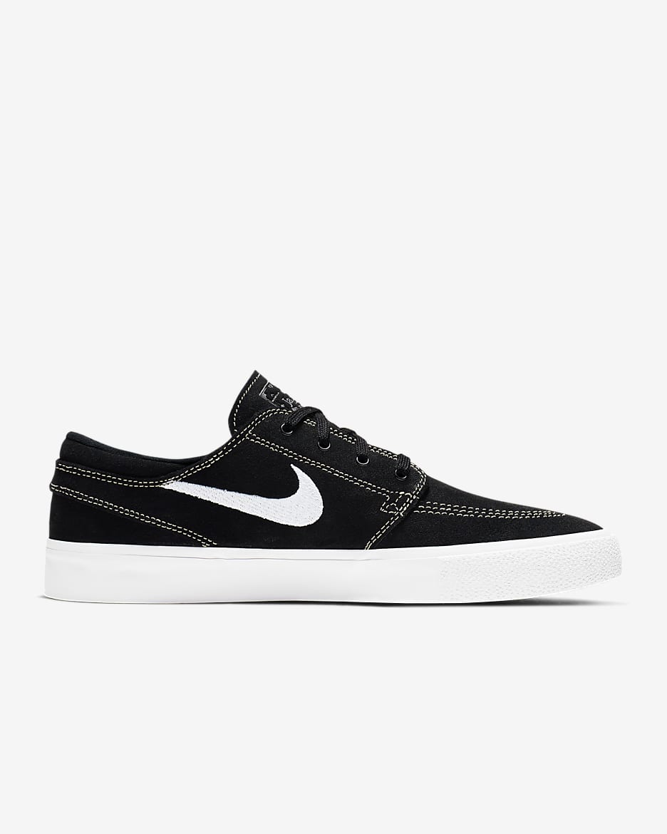 Nike SB Zoom Stefan Janoski RM Skate Shoes - Black/Black/Coconut Milk/White