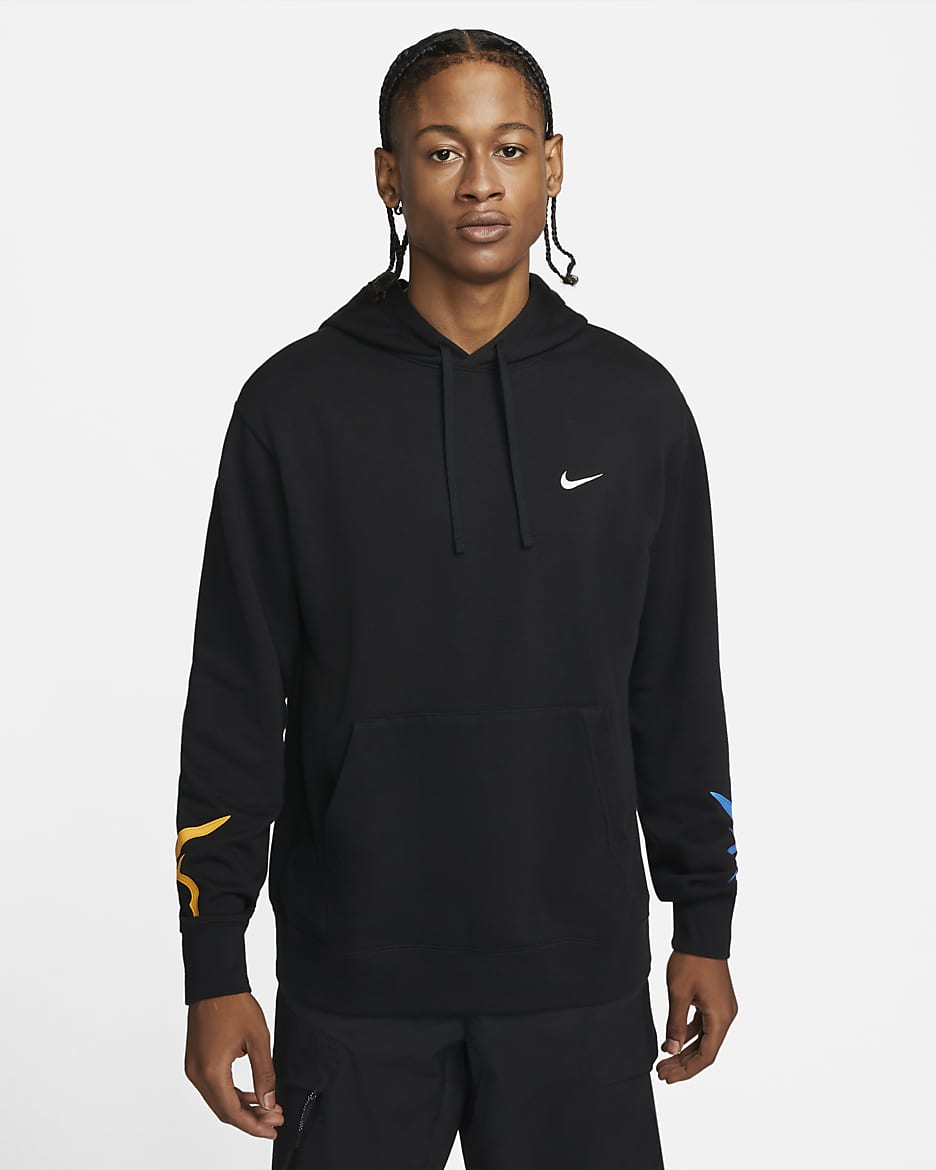 Nike Sportswear Men's French Terry Pullover Hoodie - Black
