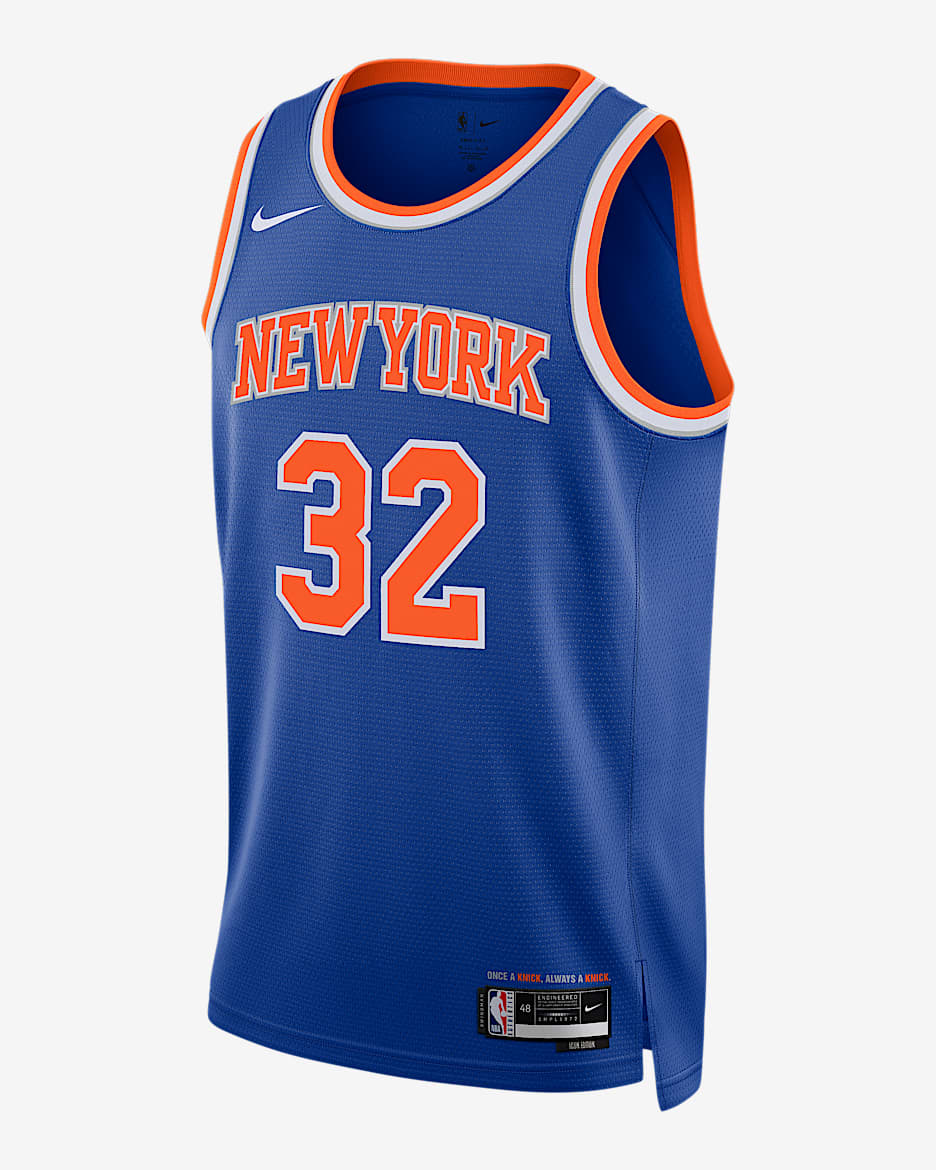 Jersey Nike Dri-FIT de la NBA Swingman para hombre New York Knicks Icon Edition 2022/23 - Azul enérgico