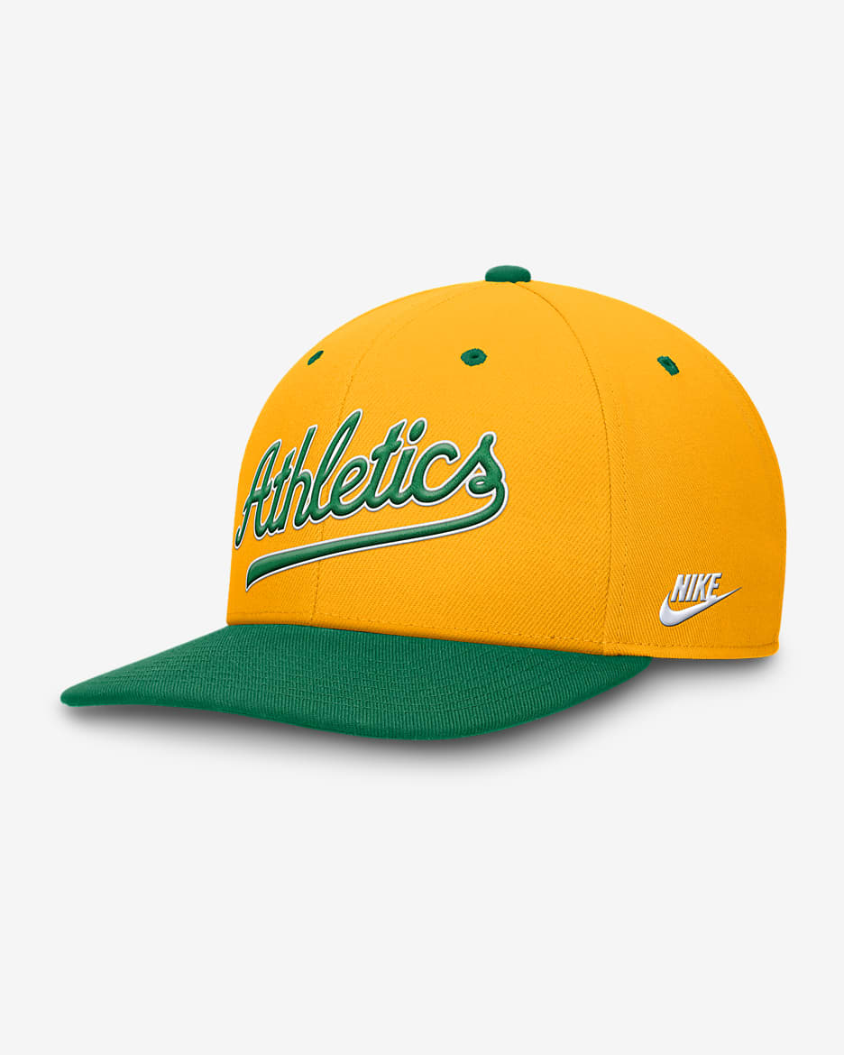 Oakland Athletics Cooperstown Pro Men's Nike Dri-FIT MLB Adjustable Hat - Gold