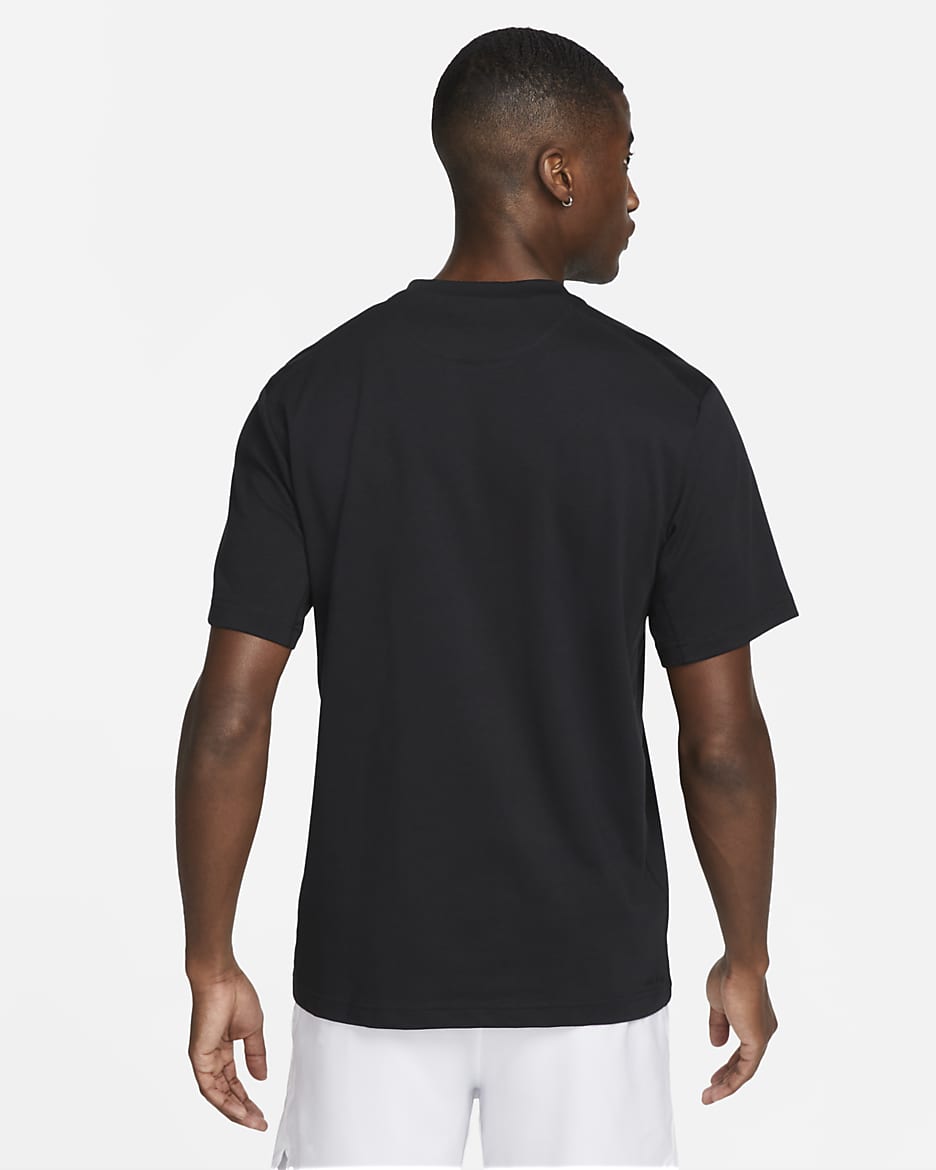 Haut à manches courtes Dri-FIT Nike Primary pour homme - Noir/Noir