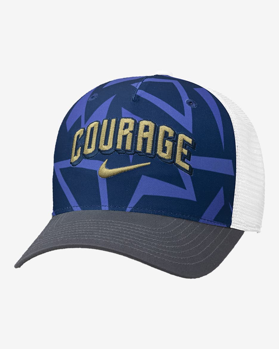 Gorra de rejilla Nike NWSL North Carolina Courage - Blanco