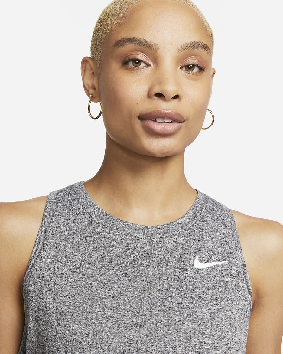 Nike Dri-FIT Women's Training Tank - Black/Pure/Heather/White