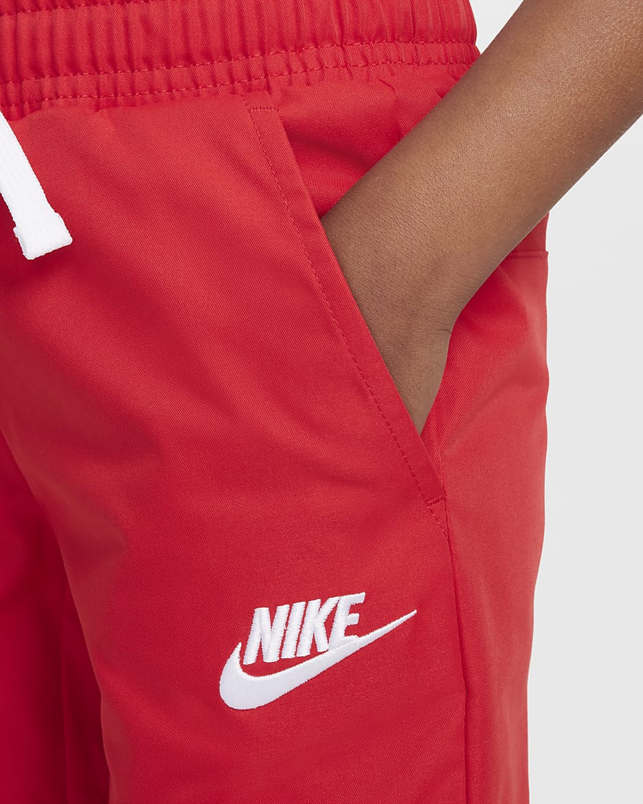 Nike Dri-FIT Little Kids' Woven Pants - University Red